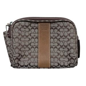 Coach Mini Signature Canvas Pouch
